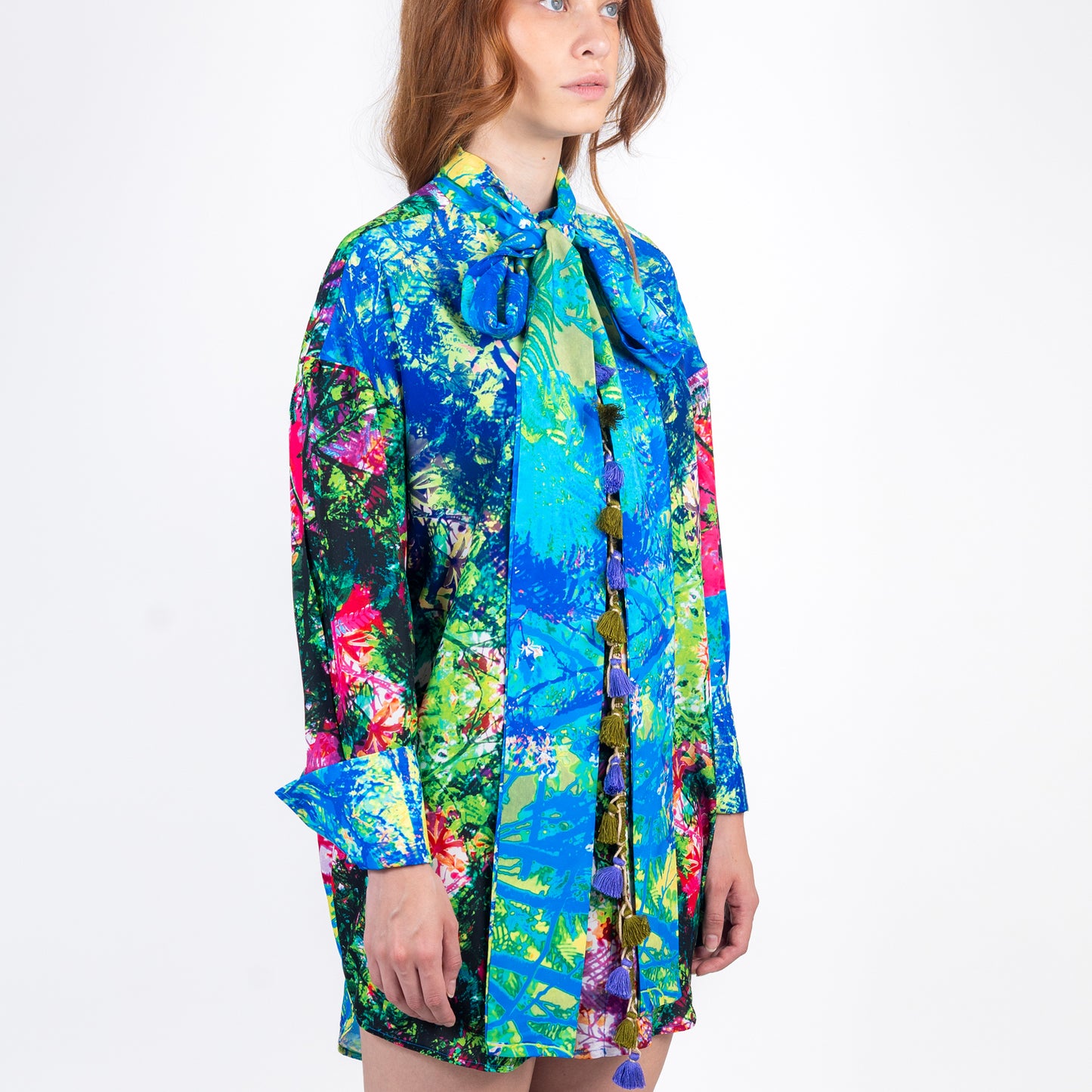 Camisa Casa Ayala – Azul y Verde Profundo