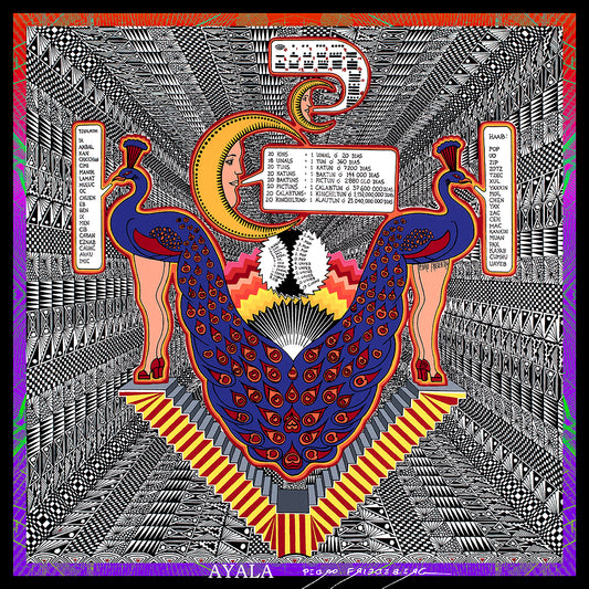 CALENDARIO MAYA BLACK 45x45